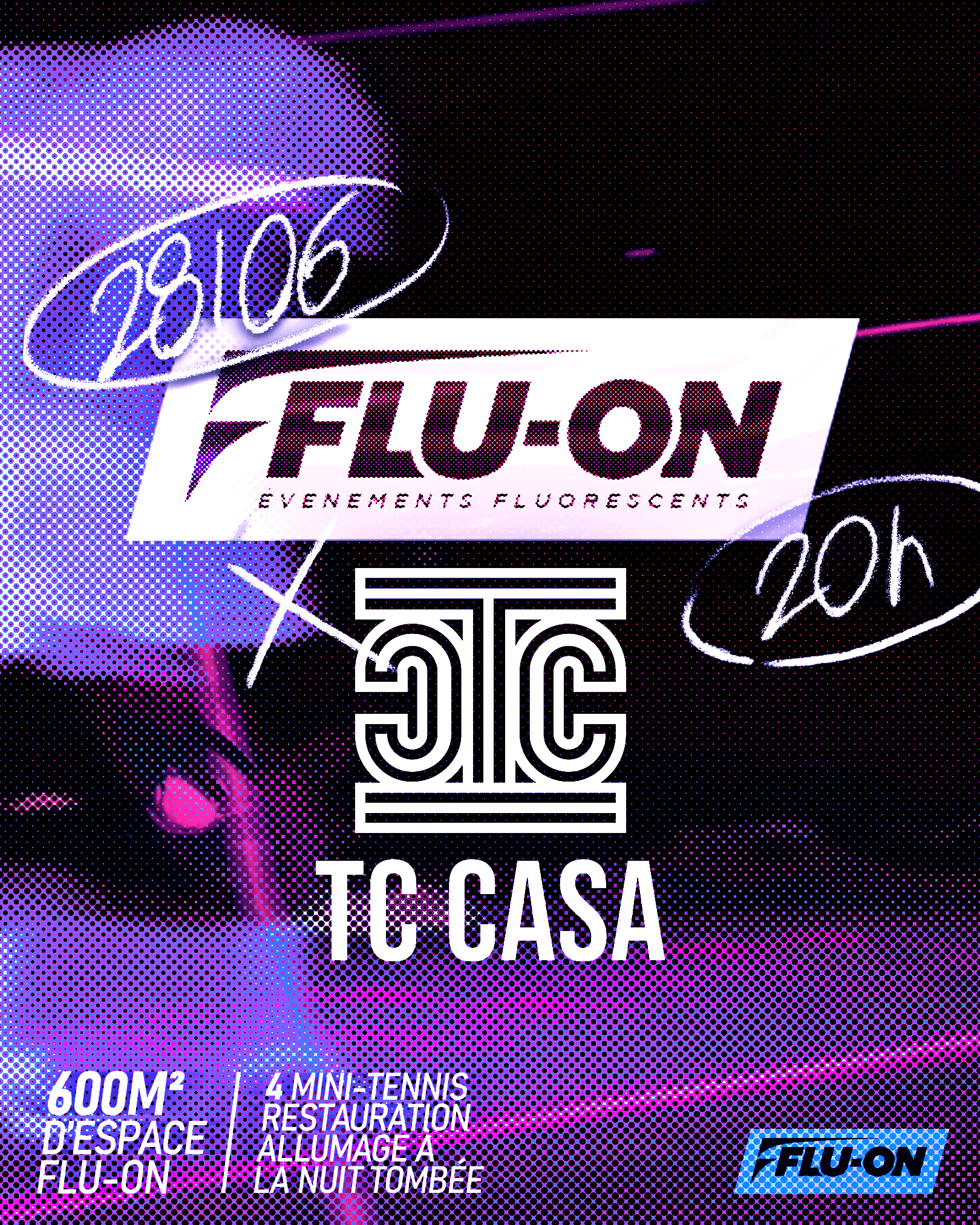 Comment organiser un tennis fluo en 3 étapes - Flu-On