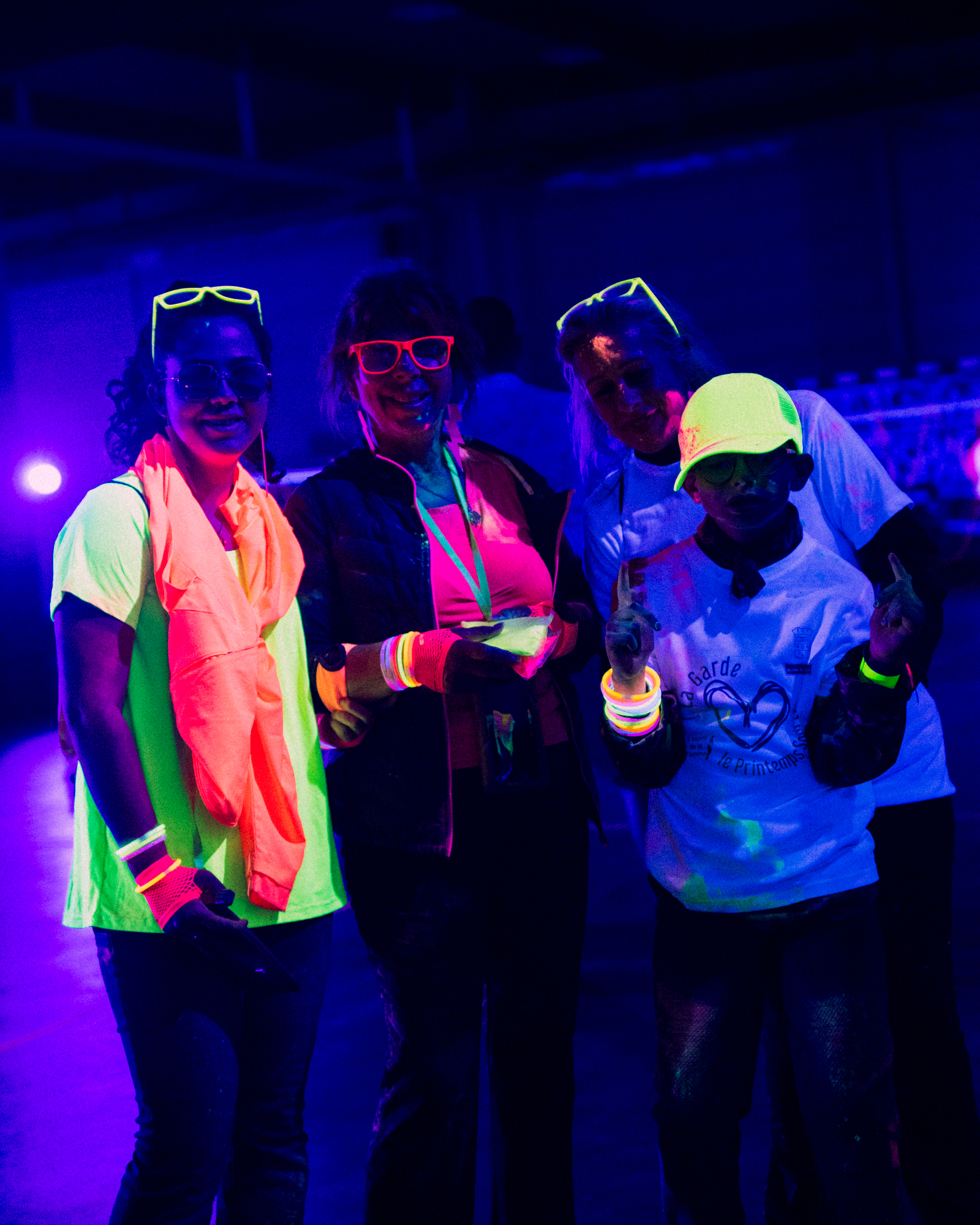 Soirée tennis fluo par Flu-On, ambiance UV immersive